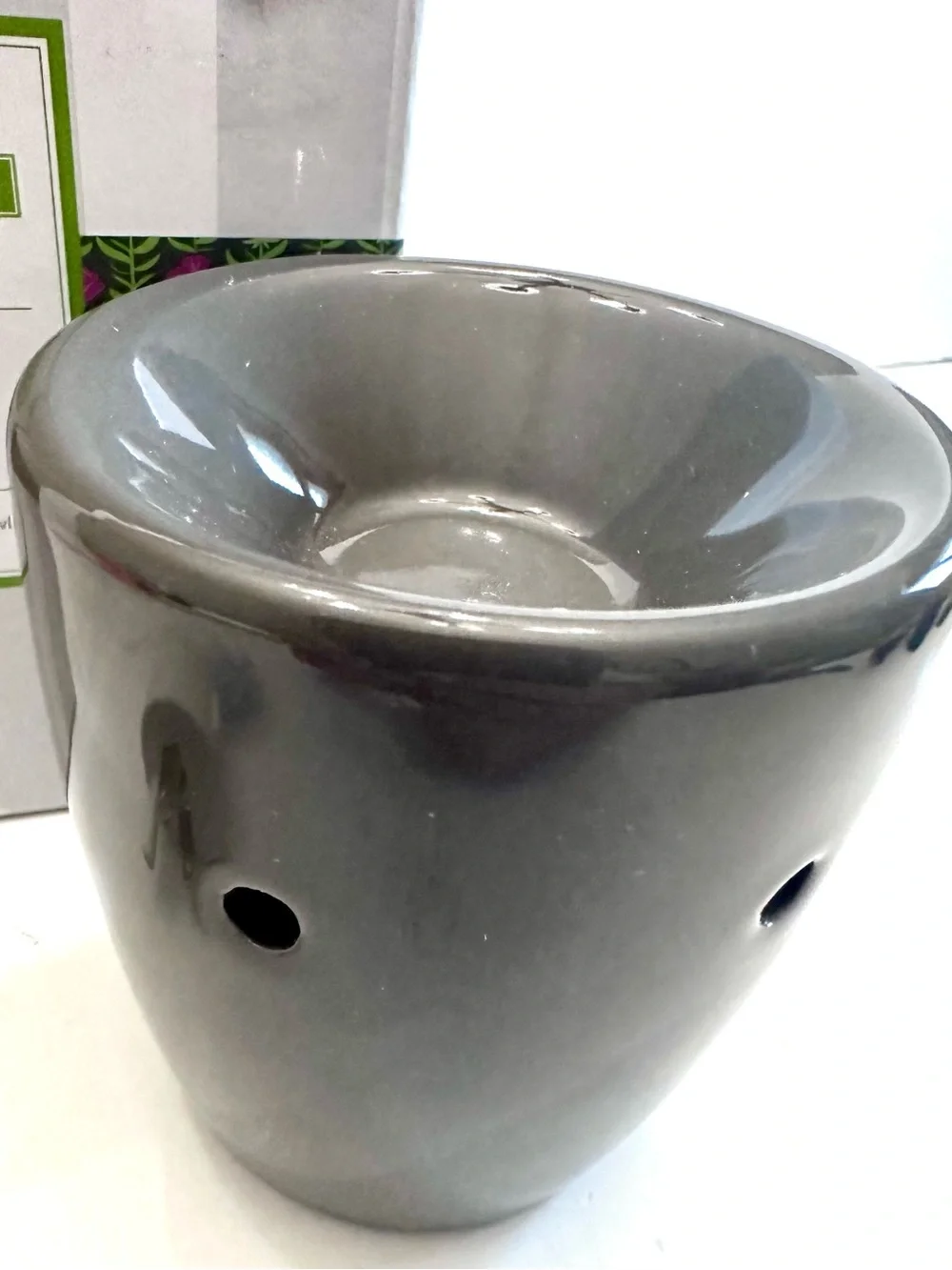 Scentsy Gray Night Owl Ceramic Wax Warmer